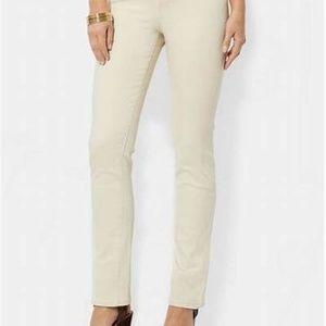 Ralph Lauren New Straight leg slimming Jeans ivory Size 12